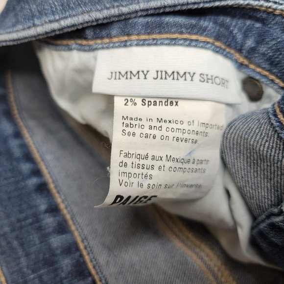 Paige Women's Size 27 Jean Shorts Jimmy Jimmy Short Cuffed - Picture 4 of 4